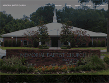 Tablet Screenshot of memorialbaptist.net